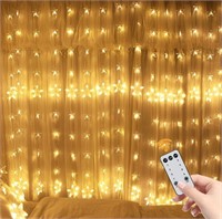 Sealed Star Curtain String Lights,TOFU 144 LED