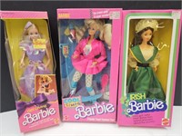 3 Barbie Dolls Irish +