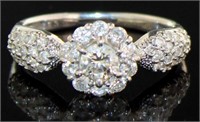 Platinum .91 ct Brilliant Natural Diamond Ring