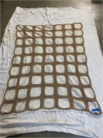 Hand crochet afghan