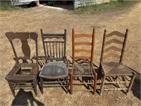 4 Mismatched Chairs