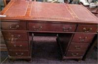 INLAID MAHOGANY DESK