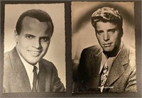 HARRY BELAFONTE, BURT LANCASTER: German Postcards