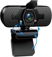 Webcam with Microphone/Privacy Cover, 1080P