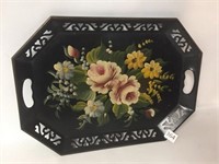 Hand Painted Metal Tray - 13 x 19"