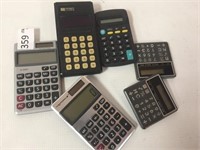 Lot of 6 Vintage Calculators