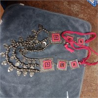 Silver Toned Mid=Eastern Style Necklace