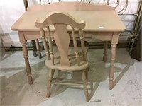 Painted One Drawer Writing Desk w/ Chair