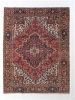 Hand Knotted Persian Heriz Rug 7.8 x 10 ft.