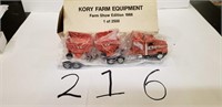 1/64 Ertl Kory Semi with wagons 1988