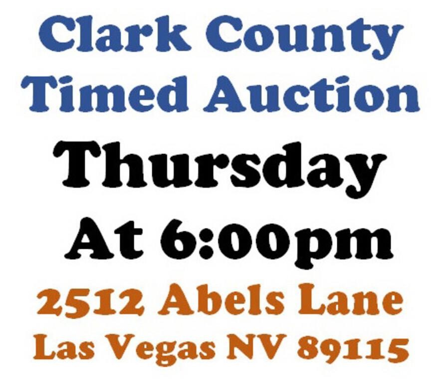 Thur.@6pm - Las Vegas Estate Timed Online Auction 6/27