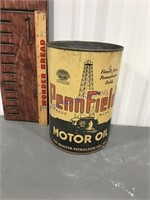 PennField Motor Oil 5-quart can, no top