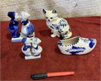 Hand Painted Delft Blue Ceramic Collectibles