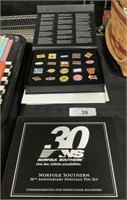 2 Sets Norfolk Southern 30th Anniversary Pin Sets.