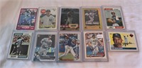 Lot of 10 baseball cards