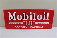 Red metal MobilOil sign