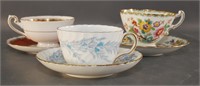 (3) English Cups & Saucers