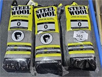 3 Bags Steel wool  16 pads ea
