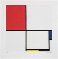 Piet Mondrian 'Composition III with Red...'