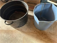 Vintage Watering Can & Bucket