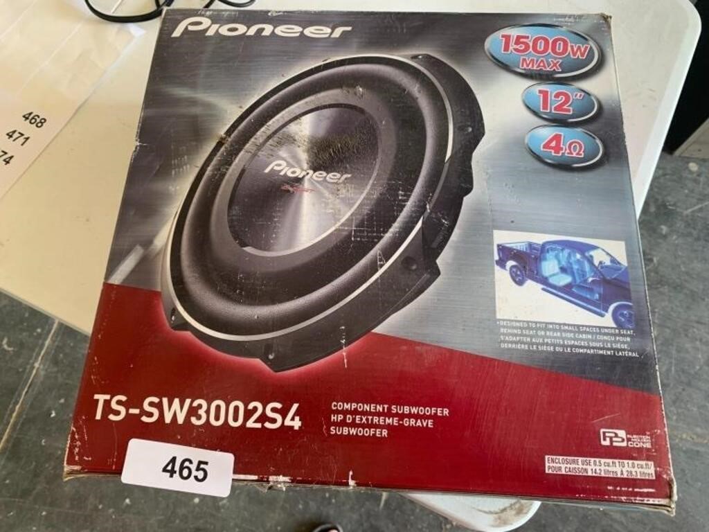 Pioneer TS-SW3002S4 Component Subwoofer