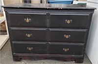 Vintage 3 Drawer Chest w/ Contents. 44"x16"x33"