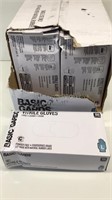 9 Boxes of Black Powder Free Vitrile Gloves, Large