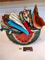 Basket of Potholders - Most new to like new