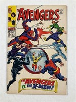 Marvels Avengers No.53 1968 X-men Battle