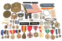 WWII TO COLD WAR US ARMY DOG TAGS & MEDALS LOT