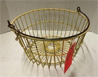 Vintage wire egg basket