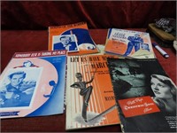 Antique sheet music lot.