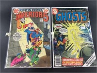 2 DC comics: 1 is Ghosts #56, other is The Inferio