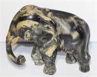 carved marble elephant
