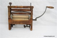 Antique 1898 American Wooden Wash Wringer