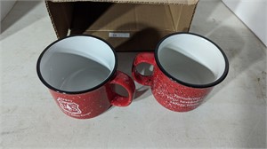 2 Red Mugs