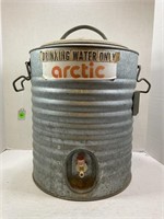 GALVANIZED ARTIC WATER COOLER WITH HANDLES &