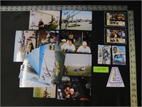Autographed Candid Photos of stock and drag racing