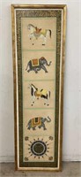 6 FT Framed Asian Style Wall Hanging