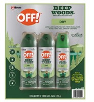 OFF! Deep Woods Dry Insect Repellent 3PK