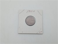 1911-S US Coin One cent Penny