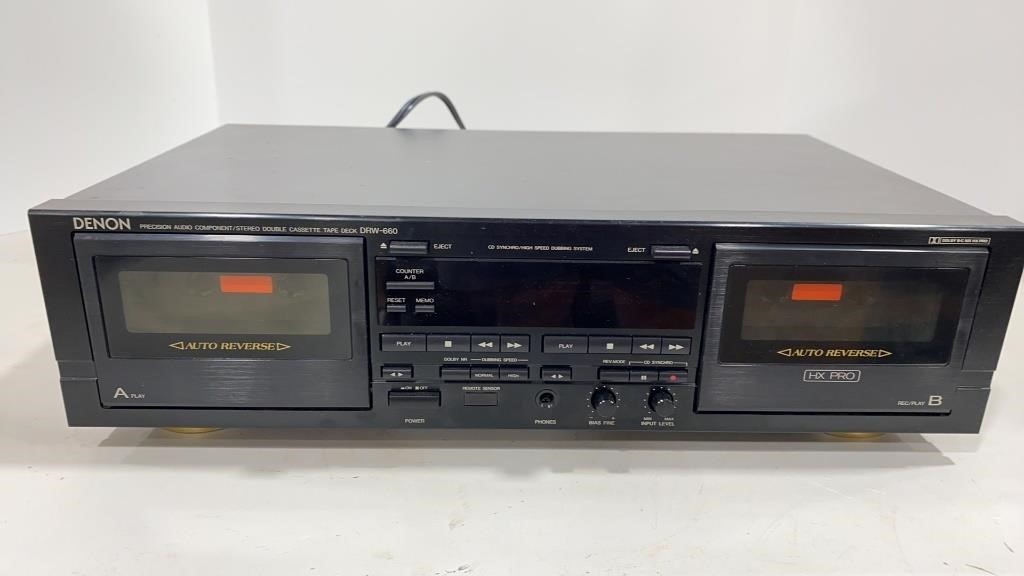 Denon DRW-660 Dual Cassette Tape Deck