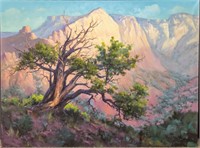 Art Original “Sedona Sunset” Harold Lloyd Lyon