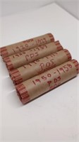 4 rolls wheat pennies 1920-1958