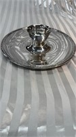 Silver Plated Chip and Dip Serving Tray.