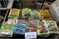 (9) FROG FOLLIES 1/64 TOY CARS, NEW IN PACKAGE