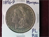 1896 P MORGAN SILVER DOLLAR 90% PL BU