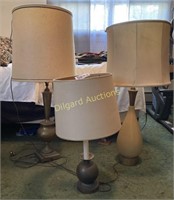 (3) Table Lamps