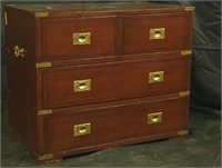 CAMPAIGN STYLE CHEST OF DRAWERS