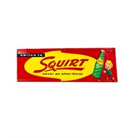 Tin "Squirt Soda"  Sign